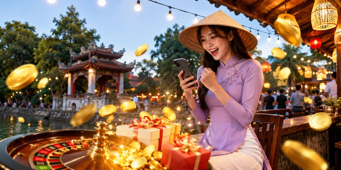 Khung cảnh giải trí đêm Hà Nội với ánh đèn sôi động và không khí thể thao