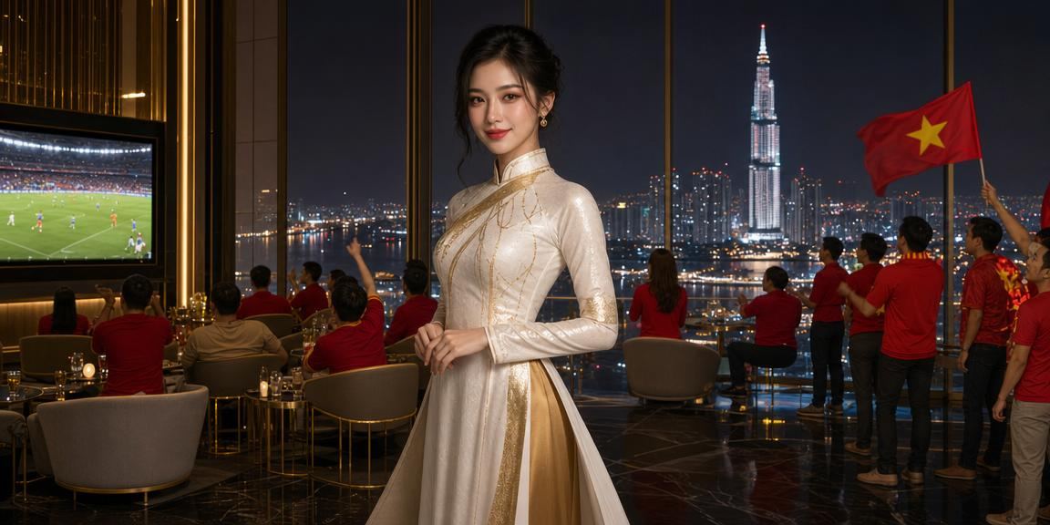 Người dùng tại TP. Hồ Chí Minh trải nghiệm cá cược trực tuyến với trang phục áo dài truyền thống